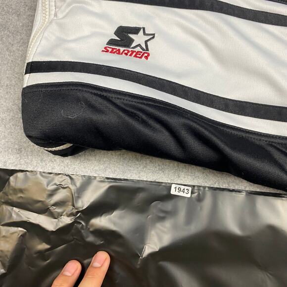 starter jacket mens XL vintage y2k fullzip Jersey sports y2k hiphop team light - Picture 12 of 12